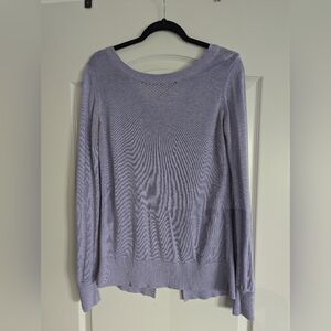 Lululemon Lilac Purple Sweater Cross Back